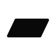 Parallelogram icon. Geometric figure elements for mobile concepts and web applications. The Parallelogram icon can be used for web and mobile.