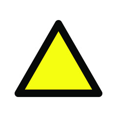 Triangle symbol design vector template on white background.