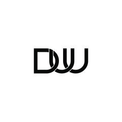 duu letter original monogram logo design