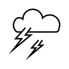 weather forecast icon. with a simple and editable design.