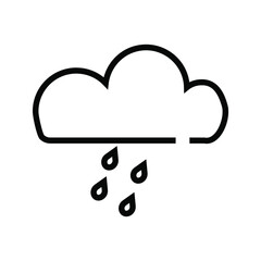 weather forecast icon. with a simple and editable design.