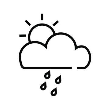 weather forecast icon. with a simple and editable design.
