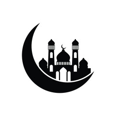 mosque logo icon design template
