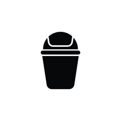 trash can logo icon design template