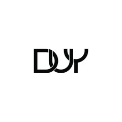 duy letter original monogram logo design