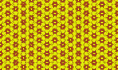 yellow background with red stars
