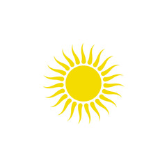 sun logo icon design template vector