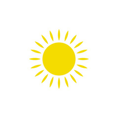 sun logo icon design template vector