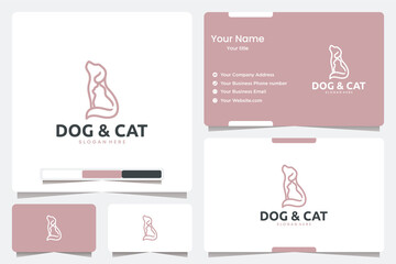 dog and cat friendly , logo design