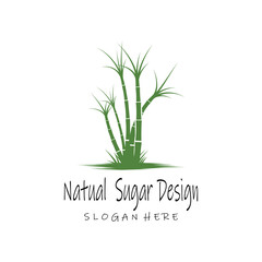 Sugar cane Logo Template vector symbol nature