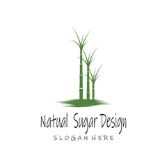 Sugar cane Logo Template vector symbol nature
