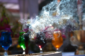 burning sticks
