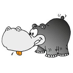 Hippopotamus (comic, illustration)