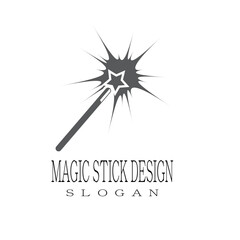 Wand magic hat Logo Template vector symbol design