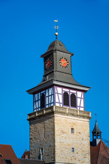 Fototapeta premium Oberer Torturm in Neuenstadt am Kocher