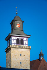 Fototapeta na wymiar Oberer Torturm in Neuenstadt am Kocher