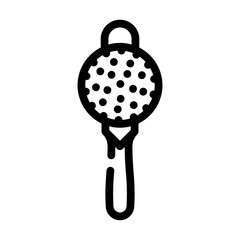 filter bartender line icon vector. filter bartender sign. isolated contour symbol black illustration