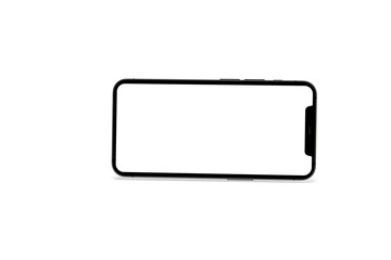 smartphone  With Blank Screen in 3d