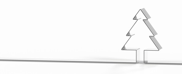 merry christmas card modern 3d minimal