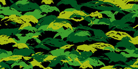 Camouflage background. Seamless pattern.Vector. 迷彩パターン　背景素材