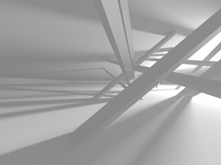 White Modern Background. Abstract Building Concept