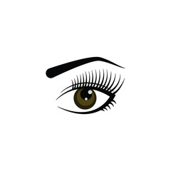 eye logo icon design template vector