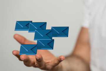 email marketing concept, send e-mail or newsletter.