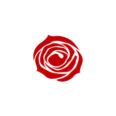 rose logo icon design template vector