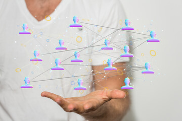 organization chart team concept networking business