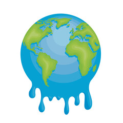 earth melting icon