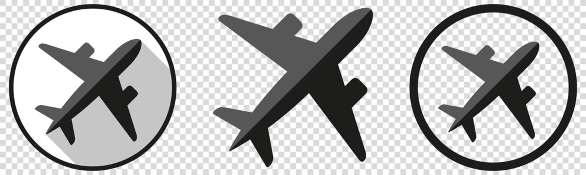 IC&Ocirc;NE AVION PLAT AVEC CERCLE