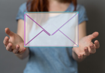 email marketing concept, send e-mail or newsletter.