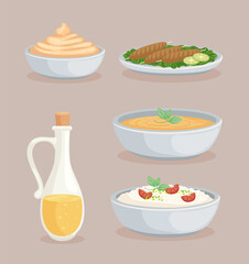 five arabic foods