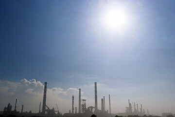 Fototapeta premium economy industrial plant technology building photo