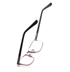 New black eye glasses isolated on white background