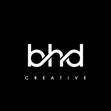 BHD Letter Initial Logo Design Template Vector Illustration