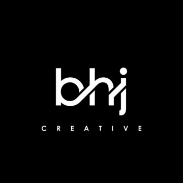 BHJ Letter Initial Logo Design Template Vector Illustration