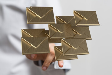 Email Technology Concept with icons symbol