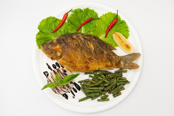 fish with vegetables