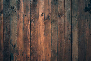 Wood plank texture. Dark grain panel board table with copy space. Old floor wooden pattern. Timber plank surface wall for vintage grunge wallpaper. Abstract desk Natural concept. - obrazy, fototapety, plakaty