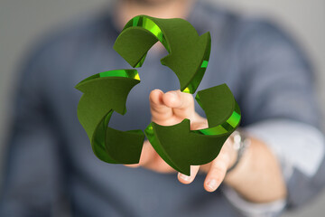 Concept of recycling - 3d rendering eco