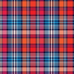 Colourful Plaid textured Seamless Pattern