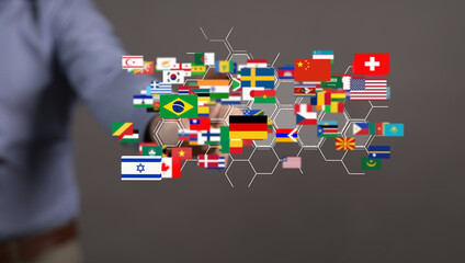 Globe International World Flags.