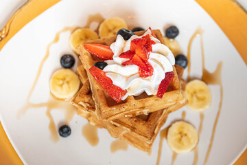 waffles fresa 