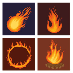 fire four flames