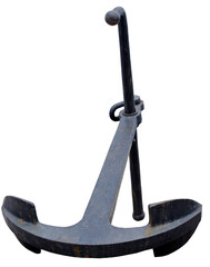 Old Anchor on white