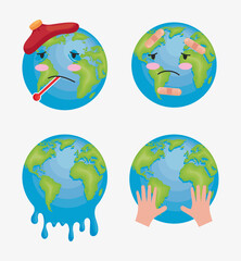 four global warming icons