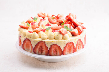 Fraisier - French strawberry cake