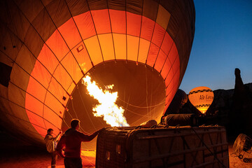 Obraz premium Cappadocia balloon tour and fairy chimneys
