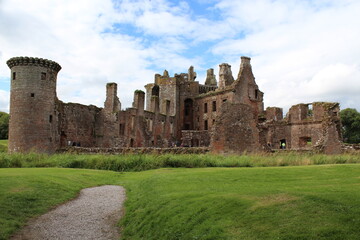 Fototapeta na wymiar Caerlaverock Castle, Scotland, GB